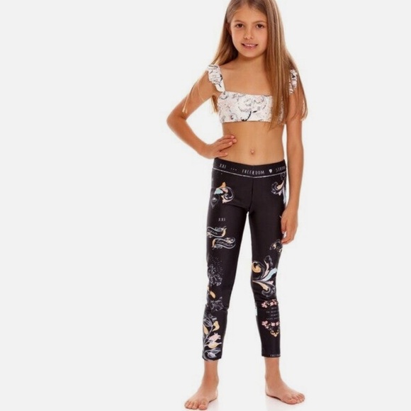 AGUA BENDITA GIRLS LEGGINGS SWIM PANTS RONI MARE NWT - Picture 16 of 16
